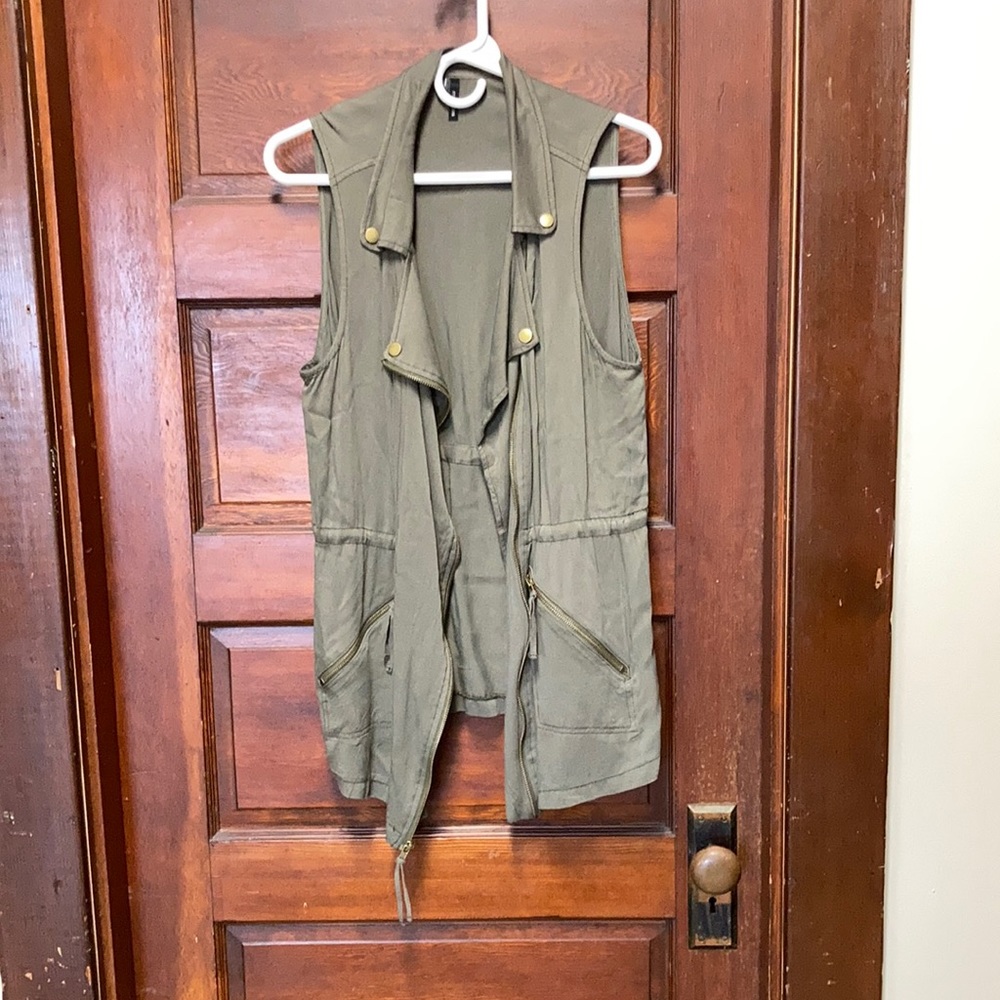 Olive green vest